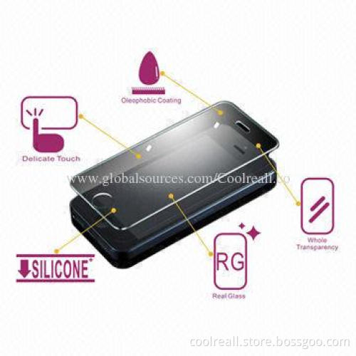 Factory Price Real Toughened Glass Screen Guard for iPhone 5, 5S, 4, 4S, 5C, Anti Scratches